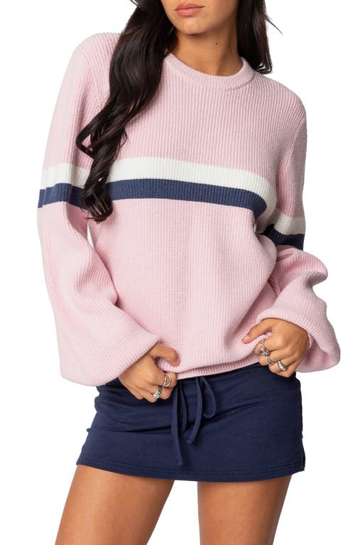 EDIKTED EDIKTED NAUTICAL STRIPE OVERSIZE SWEATER