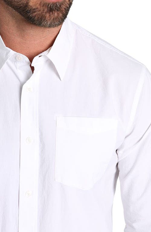 Jachs Paper Touch Classic Fit Button-up Shirt In White