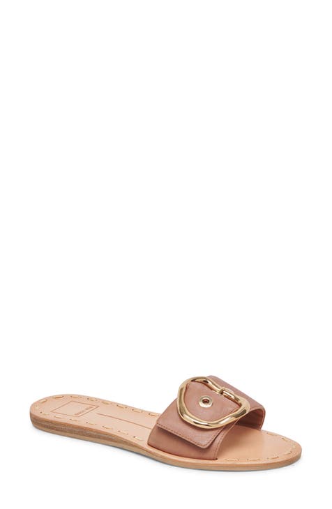 slide sandal brown | Nordstrom