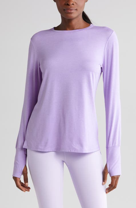 Lululemon Athletica 100% Cotton Lavender Purple Sweatshirt Size 10 - 45%  off