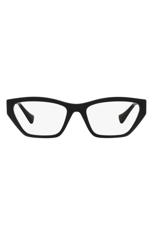 Versace 51mm Irregular Optical Glasses in Black at Nordstrom