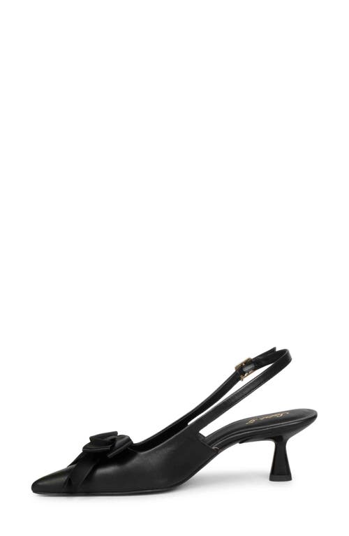 Shop Saint G Yuki Slingback Pointed Toe Pump In Black