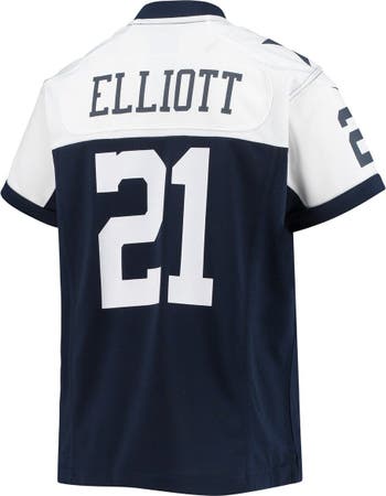 Nike Youth Nike Ezekiel Elliott Navy Dallas Cowboys Alternate Player Game  Jersey