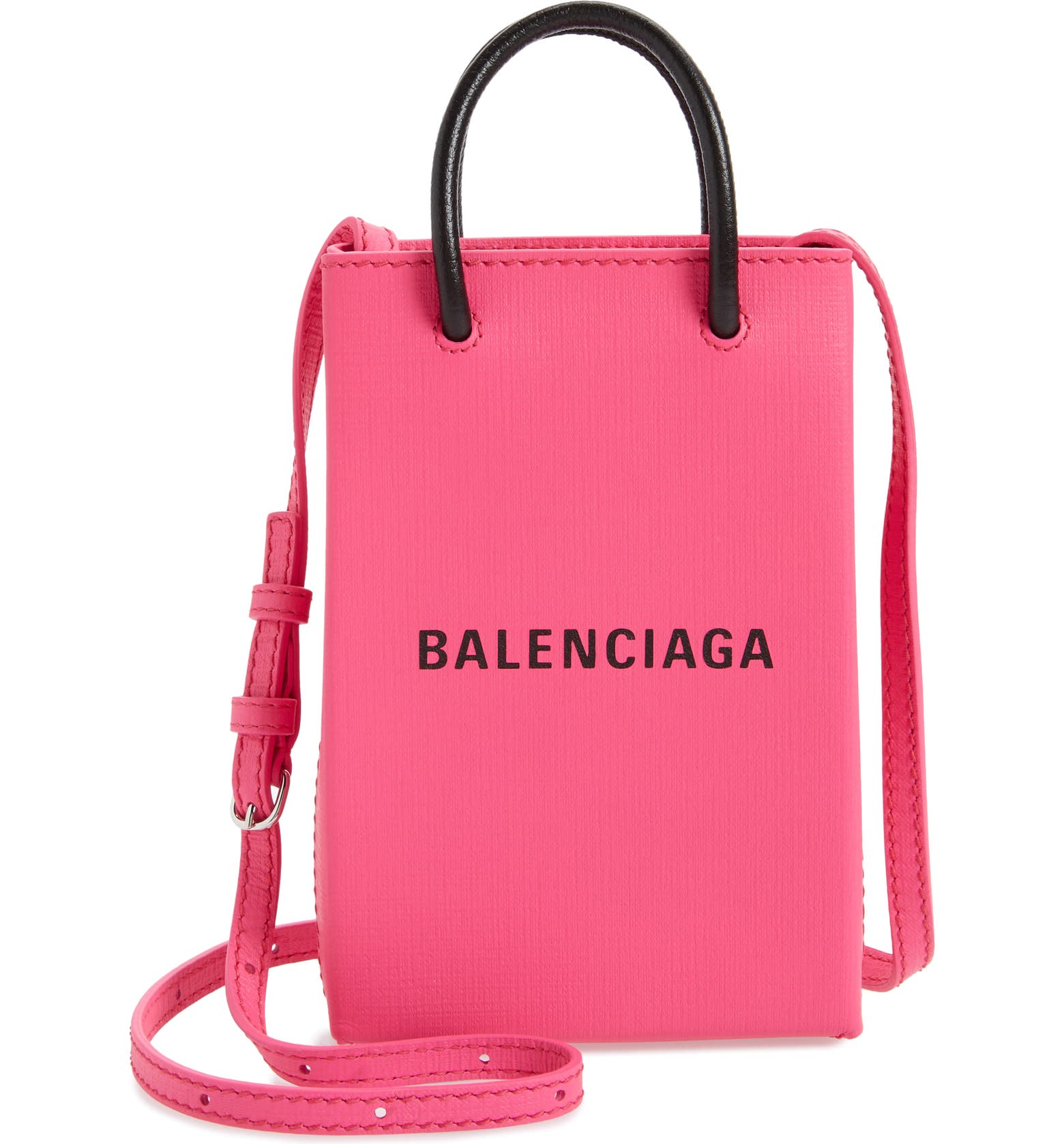 Balenciaga Shopping Leather Crossbody Phone Bag | Nordstrom