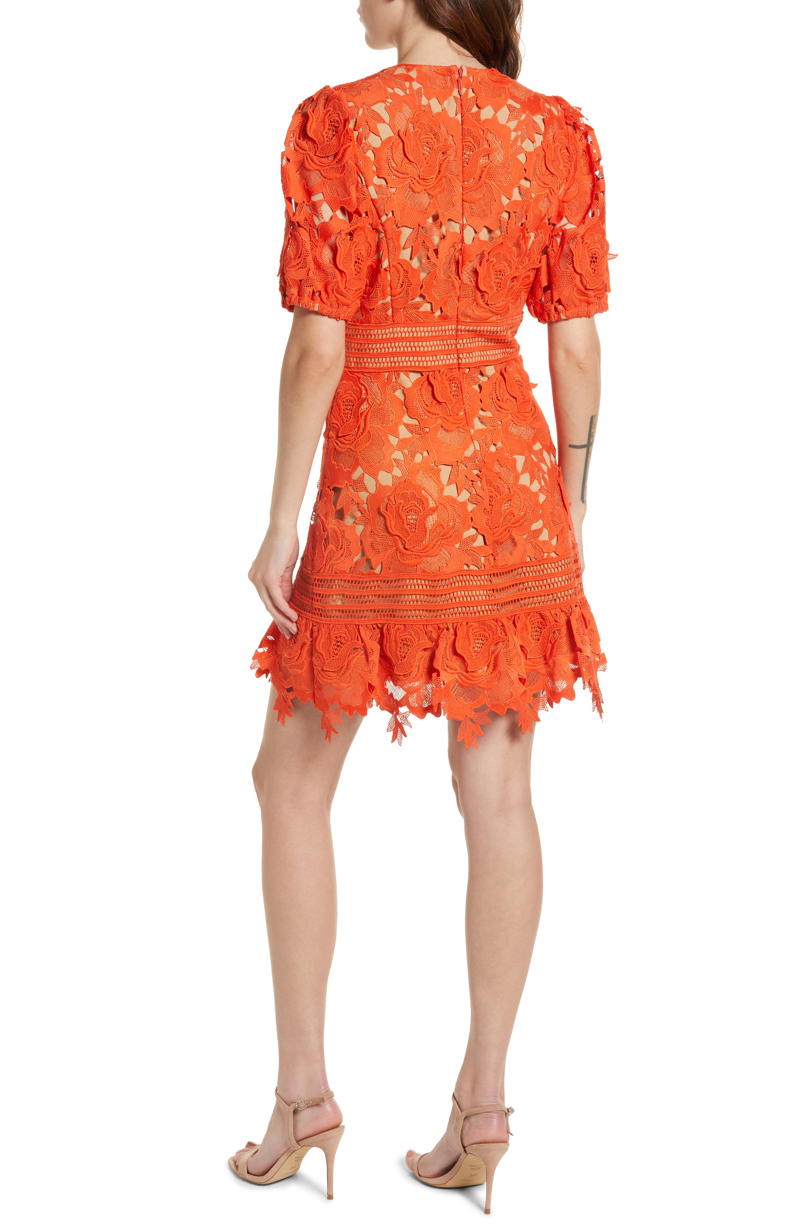 Adelyn Rae 3D Lace A-Line Dress | Nordstrom