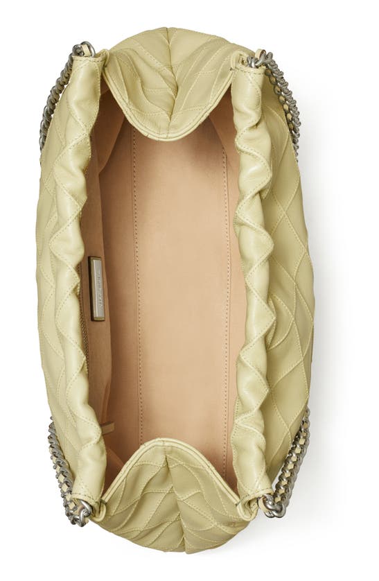 Shop Tory Burch Fleming Soft Quilted Leather Hobo Bag In Olive Sprig