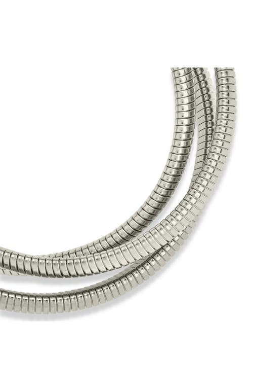Sterling Forever Briar Set Of 3 Stackable Bracelets In Silver