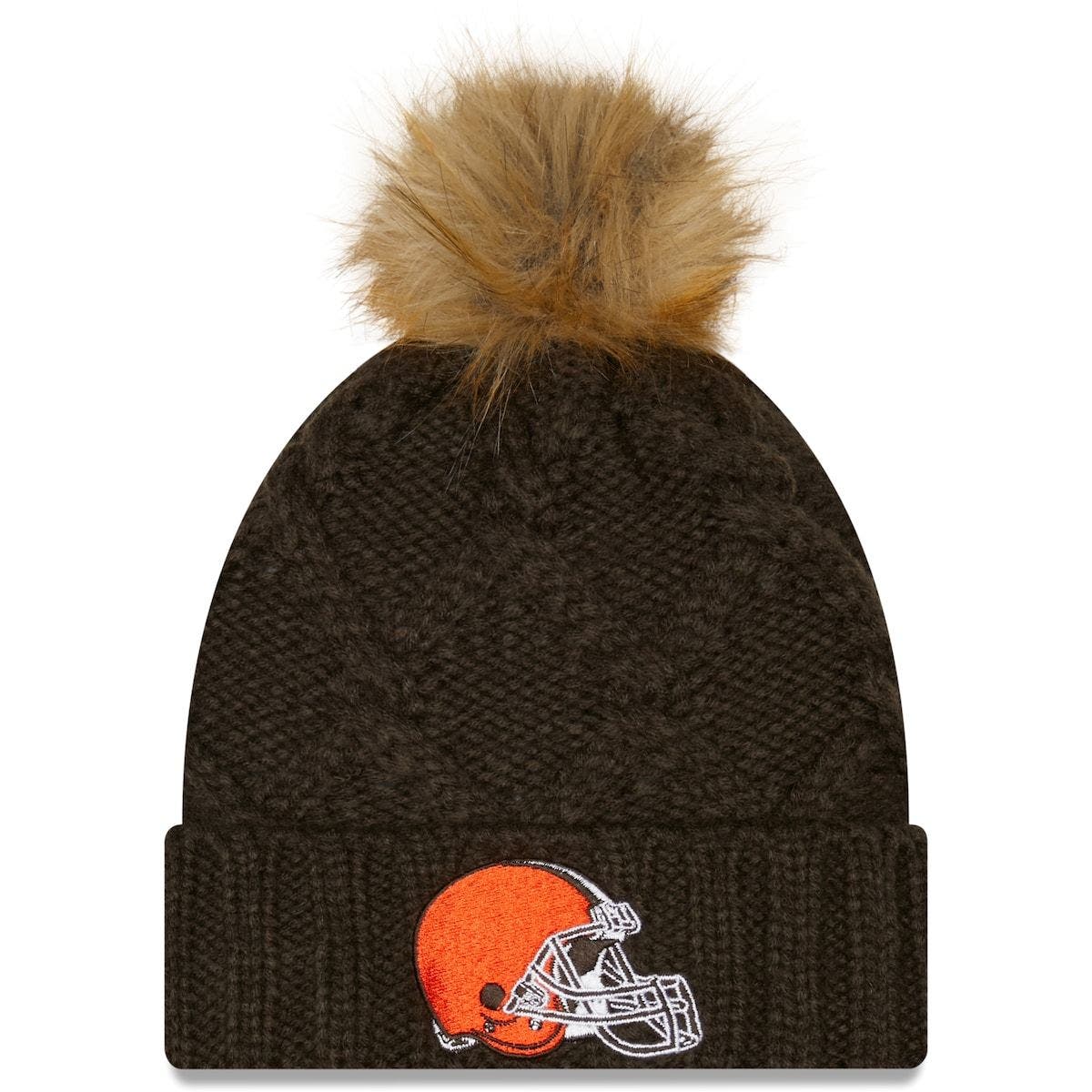 New era browns winter hat Clearance