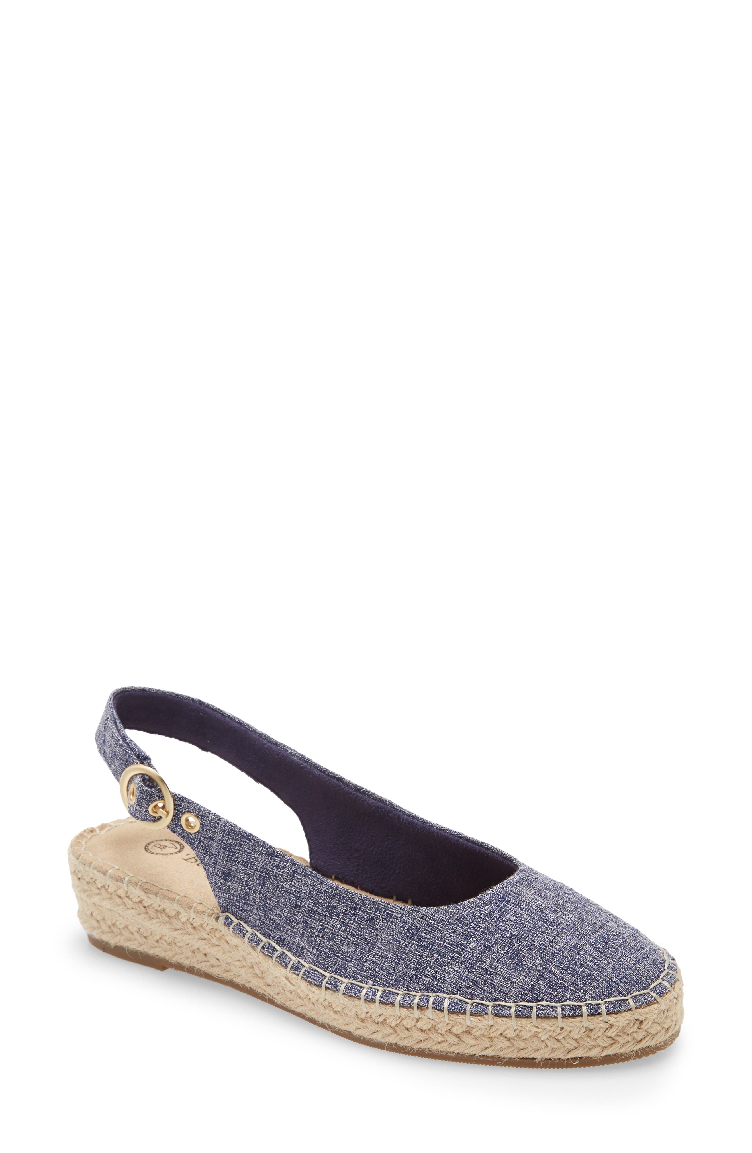 BELLA VITA Olive II Slingback Sandal, Main, color, BLUE FABRIC