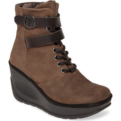 Fly London Jabi Wedge Bootie - Grey