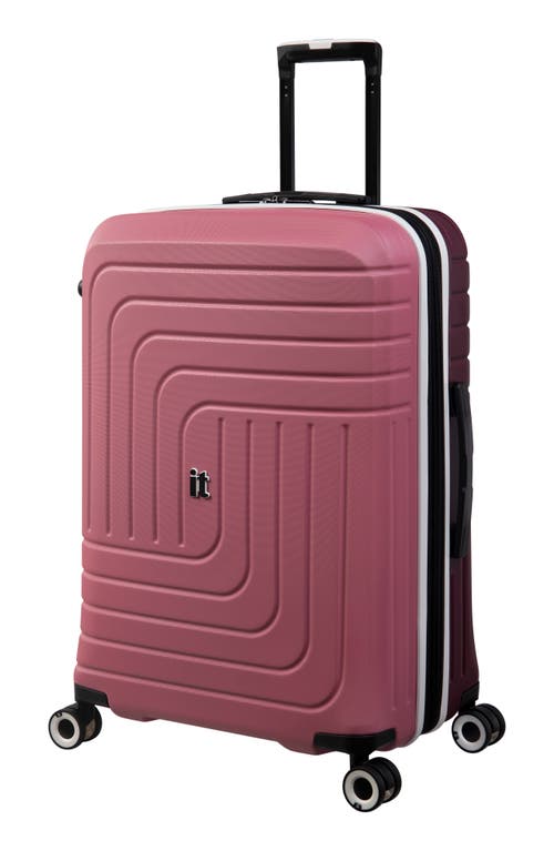 Shop It Luggage Convolved 27" Hardside Spinner Suitcase In Muted Pink/port