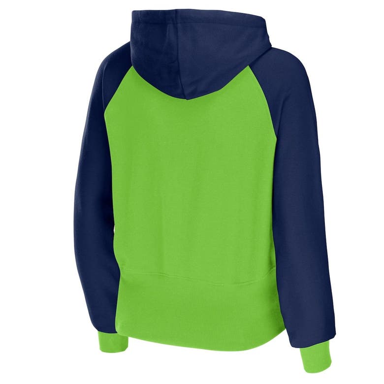 SeaHawks zip up hoodie in lime green