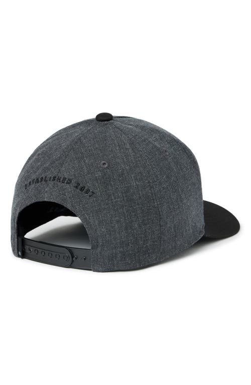 Shop Travismathew Passing Lane Snapback Baseball Cap In Heather Grey/black