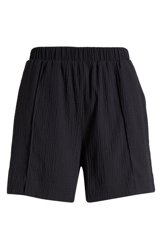 Shop Zella Saylor Crinkle Shorts In Black