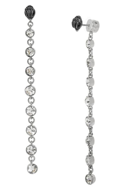 KURT GEIGER KURT GEIGER LONDON EAGLE HEAD FRONT/BACK LINEAR EARRINGS 