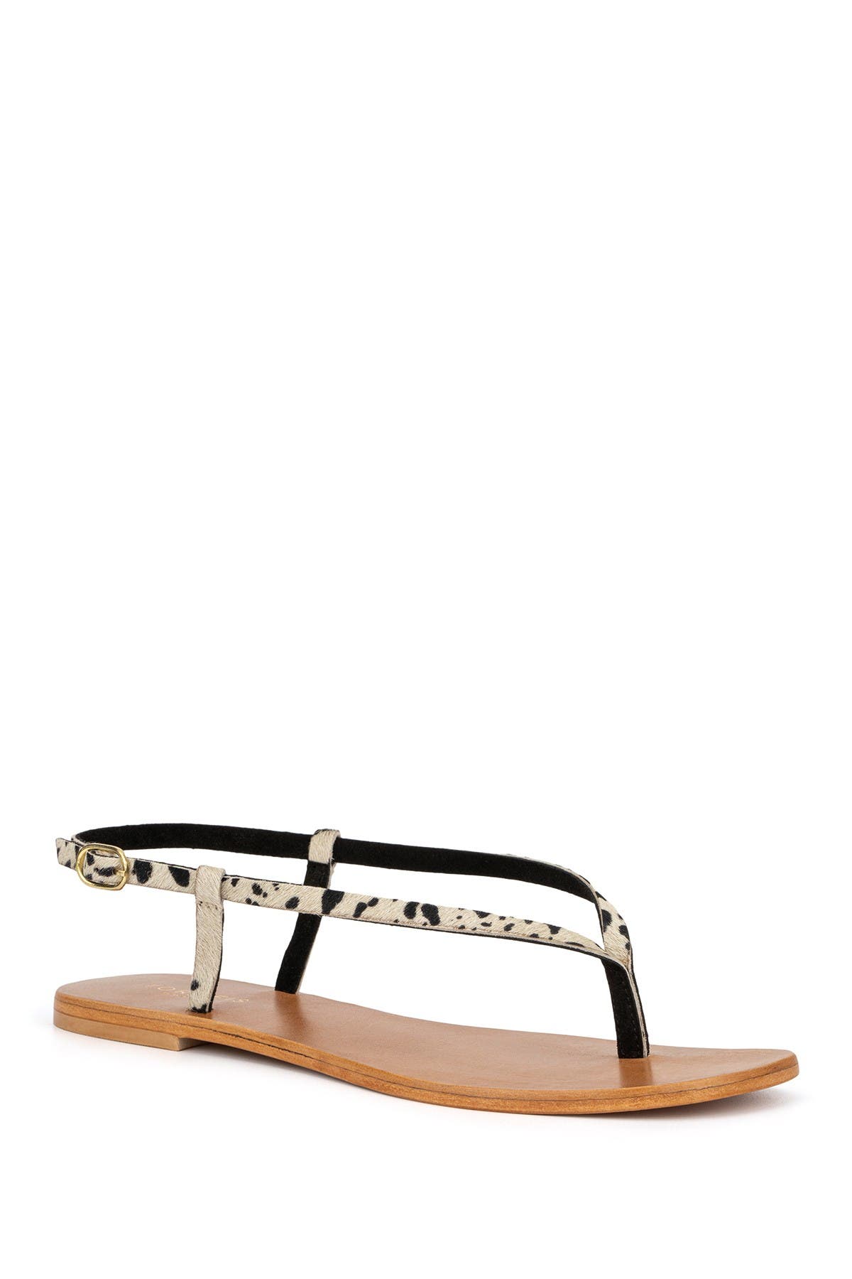 Torgeis Diana Animal Print Thin Strap Sandal In Pony