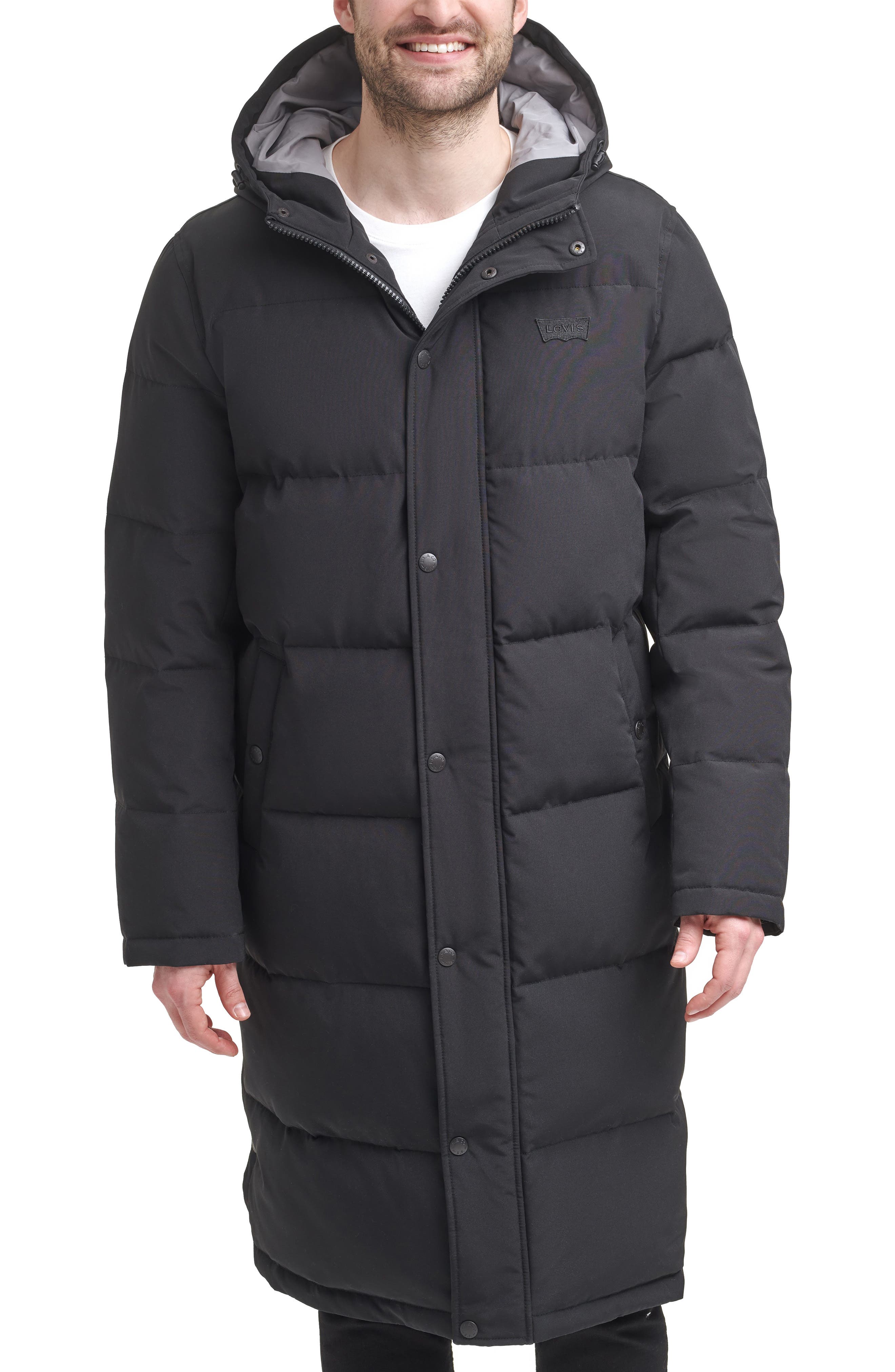 levi's long puffer coat