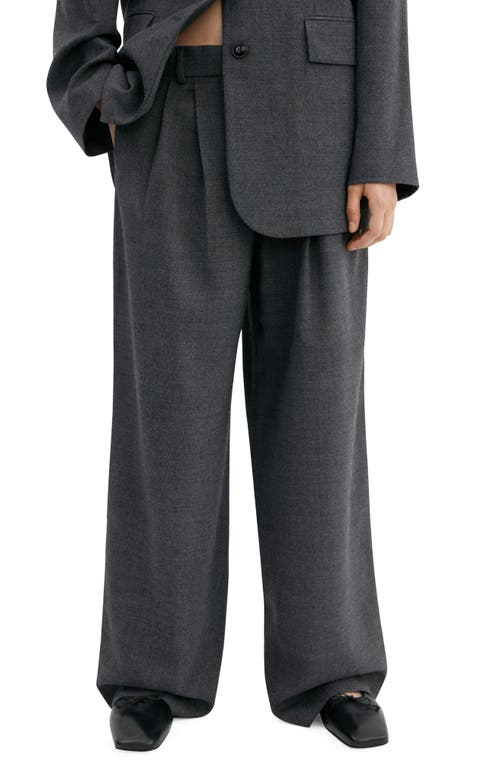 MANGO Wide Leg Suit Pants in Grey at Nordstrom, Size 8