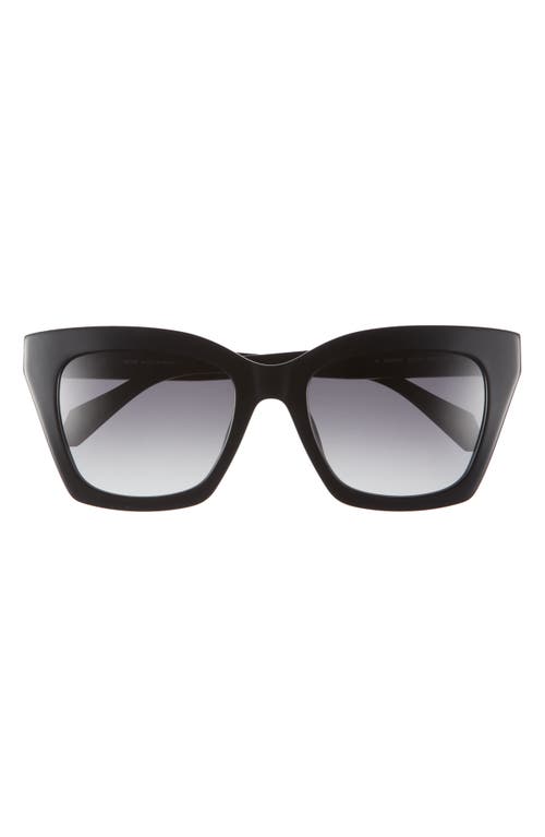 Shop Just Cavalli 52mm Cat Eye Sunglasses In Black/black Smoke