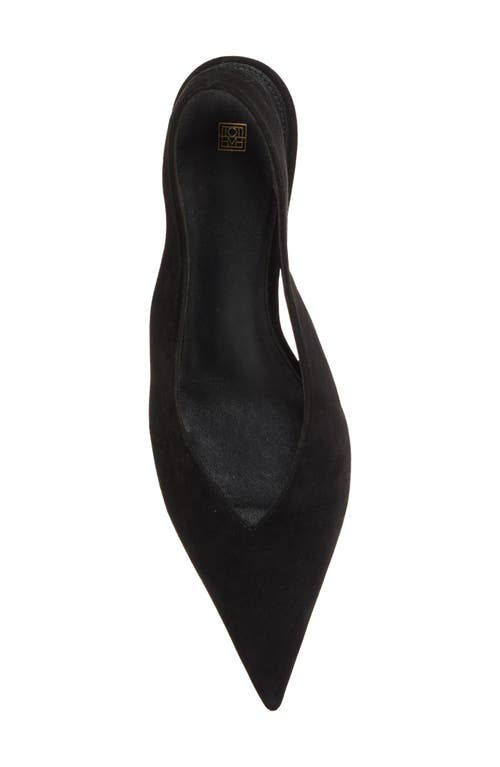 Shop Totême Toteme Slingback Wedge Pump In Black