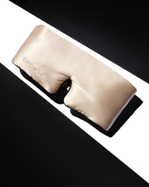 Drowsy Sleep Co . Pipe Dreams Sleep Masks In Dusty Gold