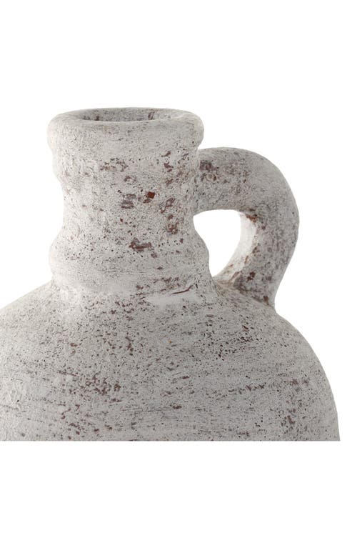 Ginger Birch Studio Cream Ceramic Vase In Cream