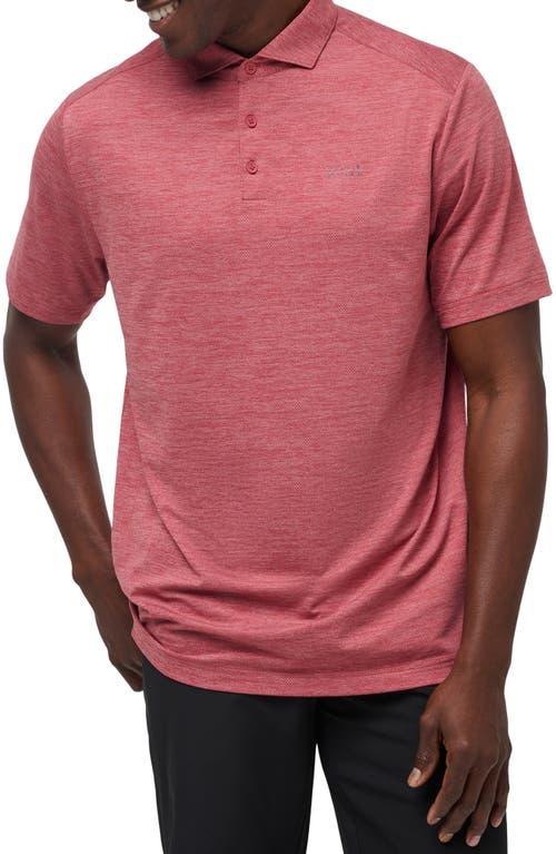 Travismathew Heater Pro Performance Golf Polo In Heather Scooter