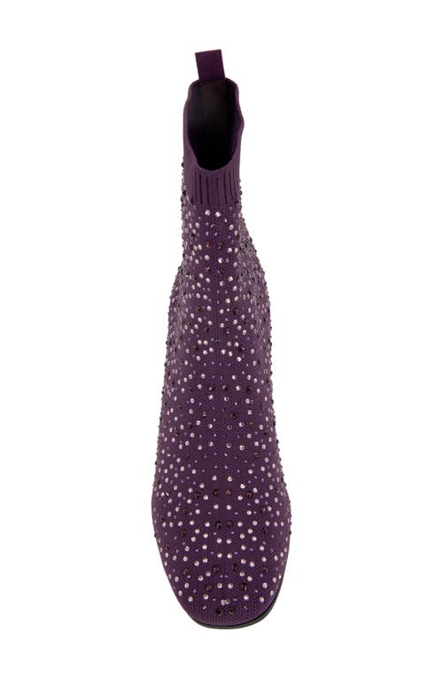 Reaction Kenneth Cole Rida Stretch Bootie Women) In Dark Purple