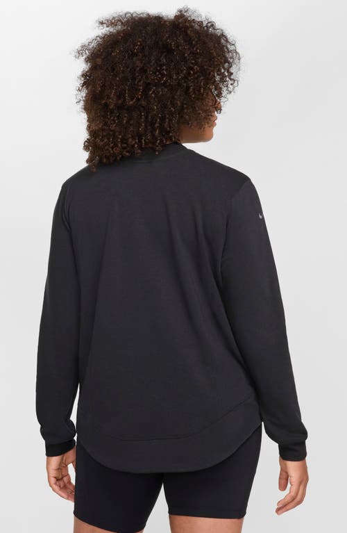 Shop Nike French Terry Maternity/nursing Top In Black