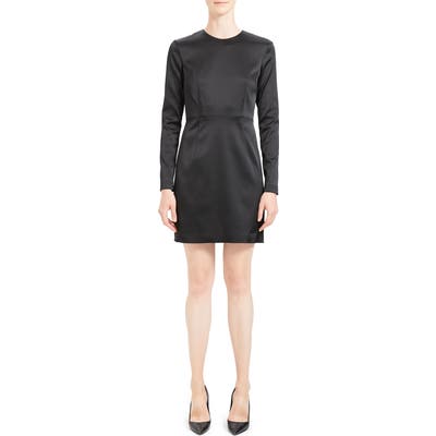 Theory Long Sleeve Sheath Dress, Black