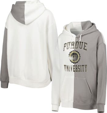 Louisville Cardinals Gameday Couture Women's Play-By-Play Split Pullover  Hoodie - White/Gray