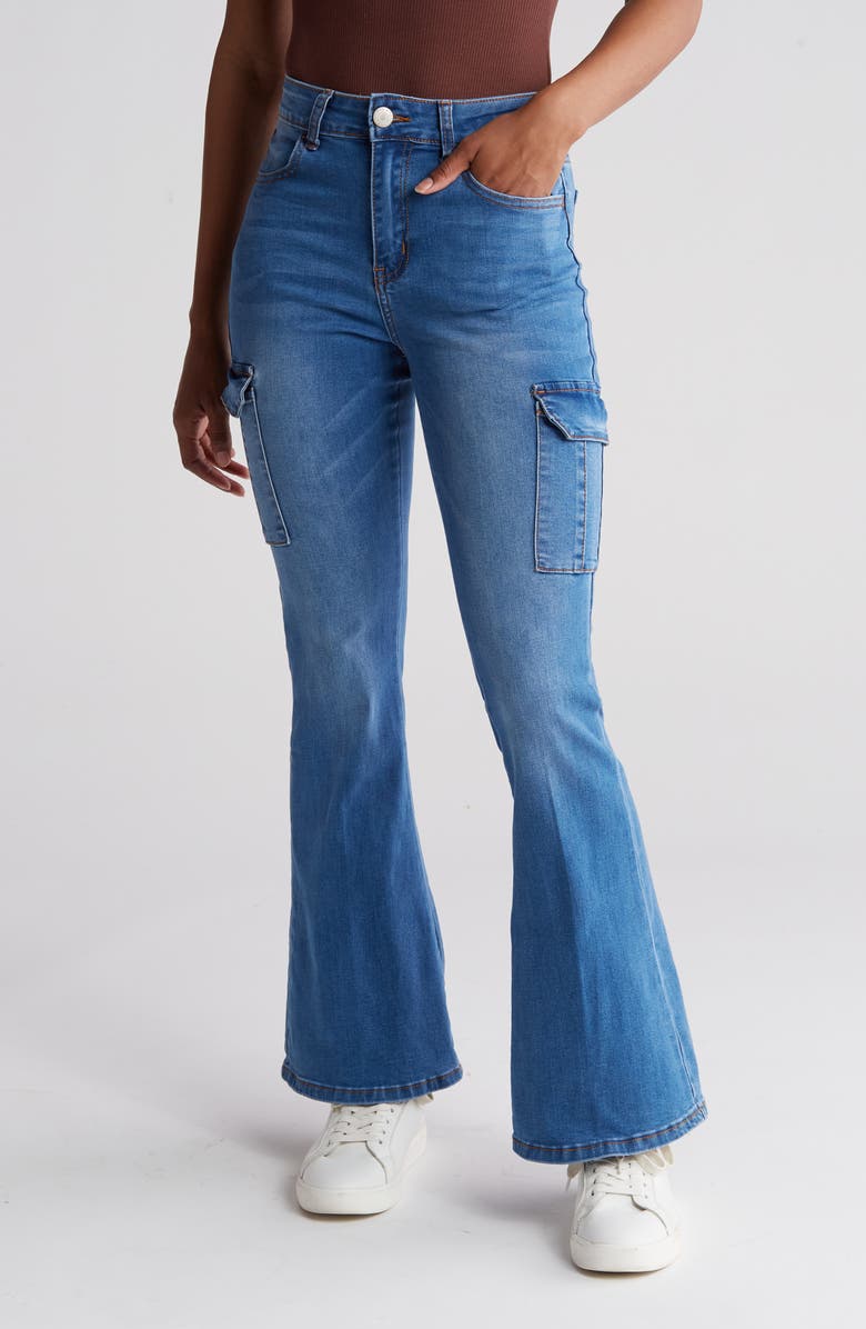 FLYING ANGEL Cargo Flare Jeans | Nordstromrack