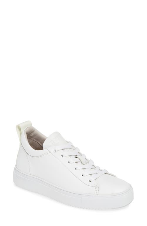 Blackstone RL65 Mid Top Sneaker in White Leather