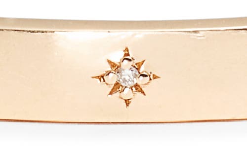 Anzie North Star Stella Diamond Cuff Bracelet In Yellow Gold