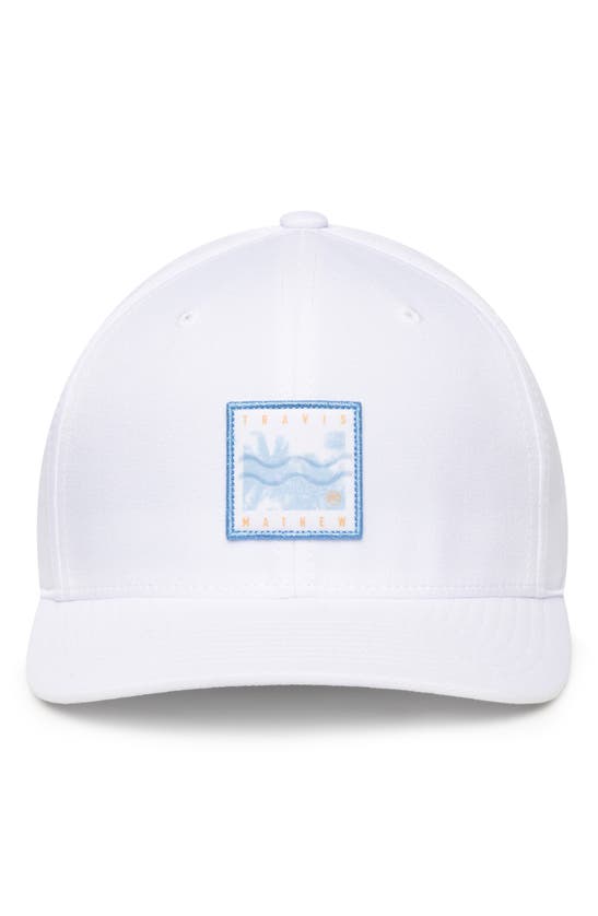 Shop Travismathew In The Line Up Fitted Baseball Cap In White