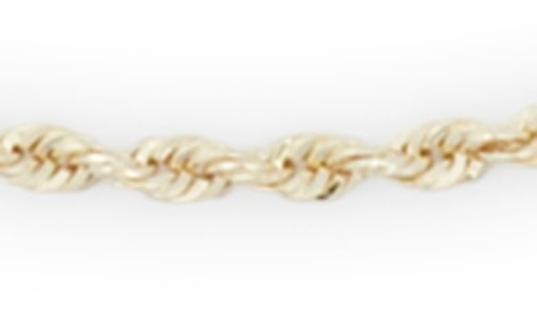 Shop Bony Levy Rope Chain Anklet In 14k Yellow Gold