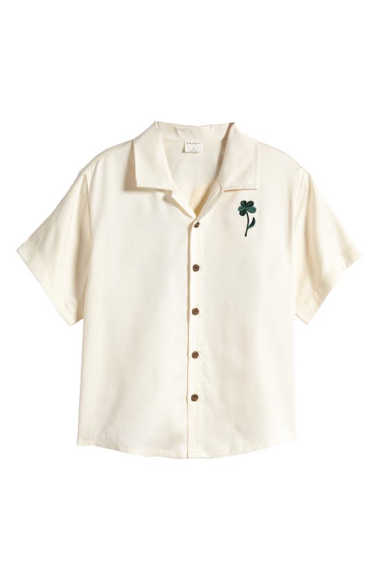 Shop Pacsun Kids' Sunwear Camp Shirt In Off White