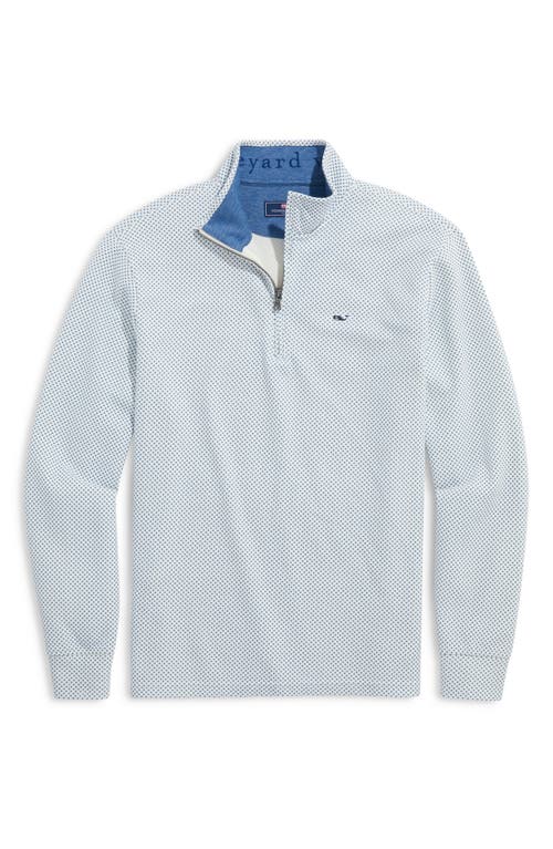 vineyard vines Saltwater Stripe Quarter Zip Pullover at Nordstrom,