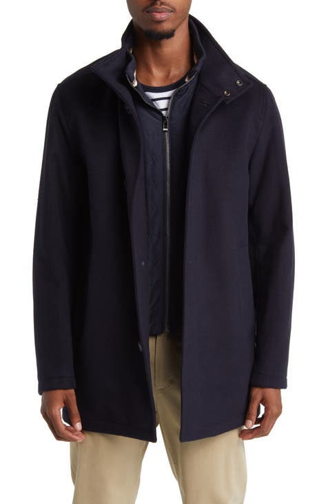 Coxtan Relaxed Fit Virgin Wool & Cashmere Coat