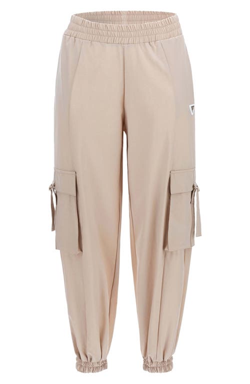 Shop Guess Aurlie Cargo Joggers In Fawn Taupe