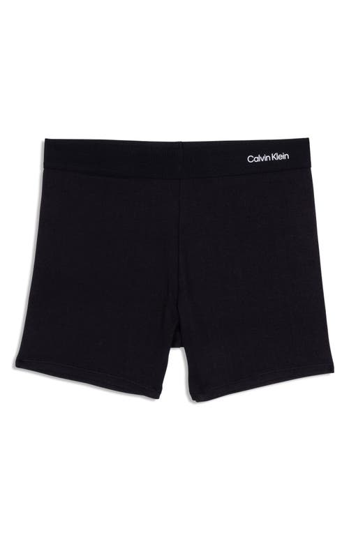 Shop Calvin Klein Kids' Brushed Shortie Boxers In Black