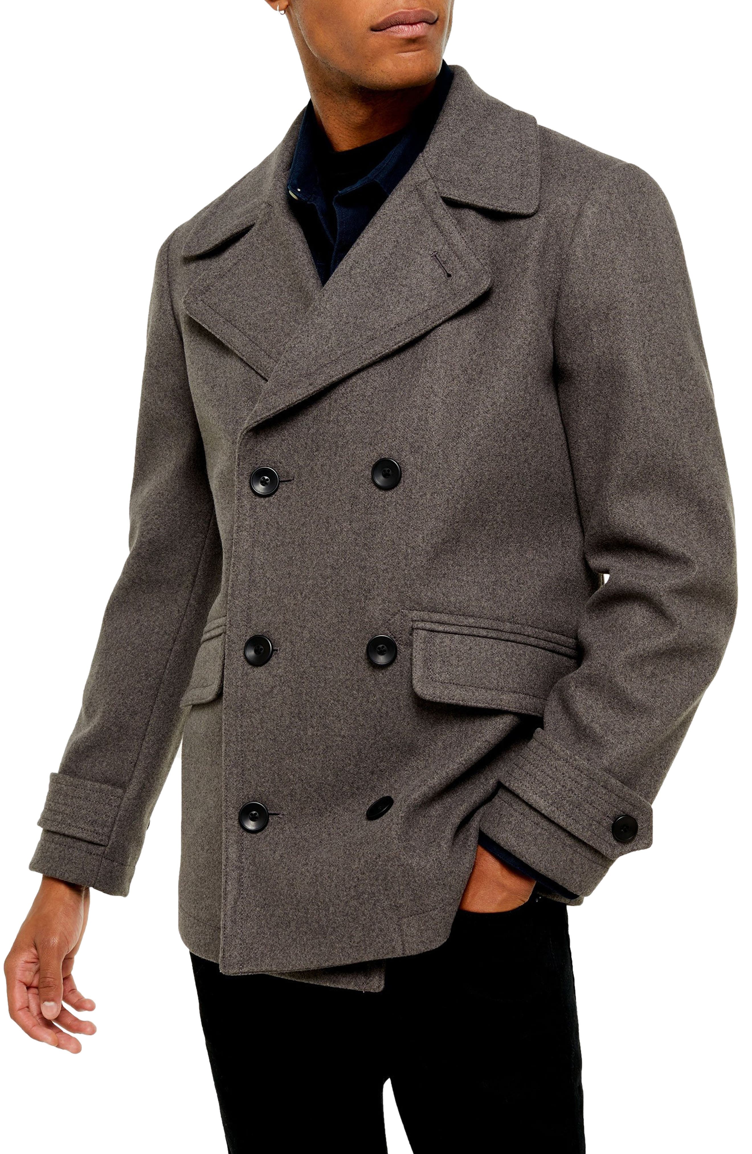 topman pea coat