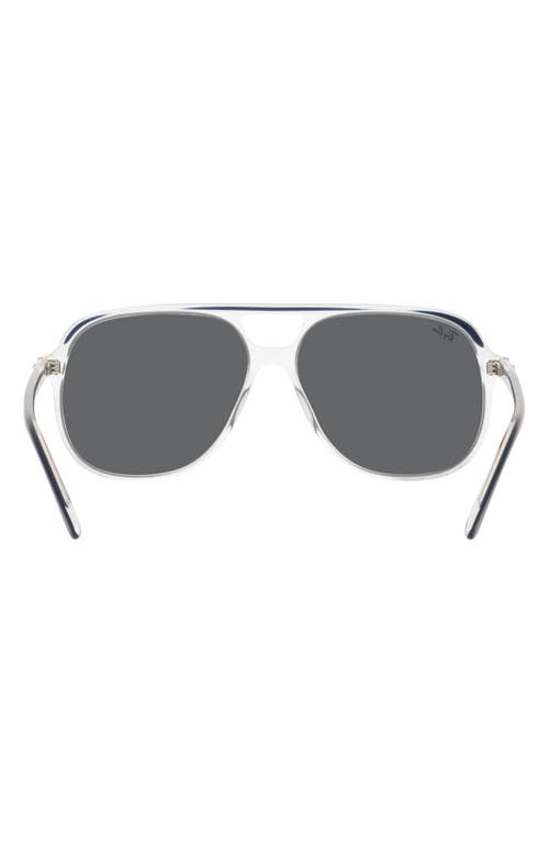 Shop Ray Ban Ray-ban Bill 60mm Square Sunglasses In Blue On Transparent/dark Grey