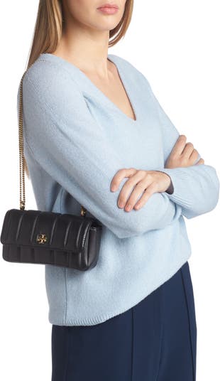 Shop Tory Burch Mini Kira Leather Flap Shoulder Bag