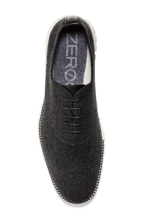 Shop Cole Haan Zerogrand Stitchlite Wing Oxford In Black Wool/ivory