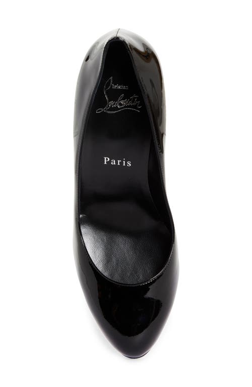 Shop Christian Louboutin Dolly Pump In Black/lin Black