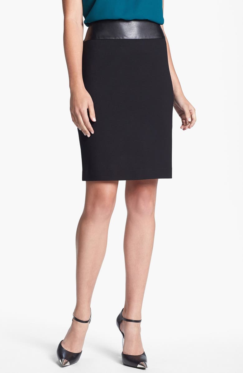 Chaus Faux Leather Waist Pencil Skirt | Nordstrom