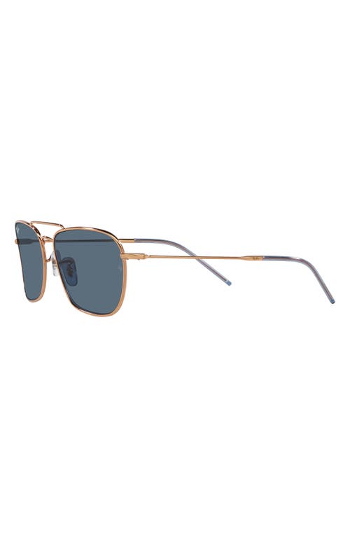 Ray-Ban Caravan Reverse 58mm Square Sunglasses in Rose Gold at Nordstrom