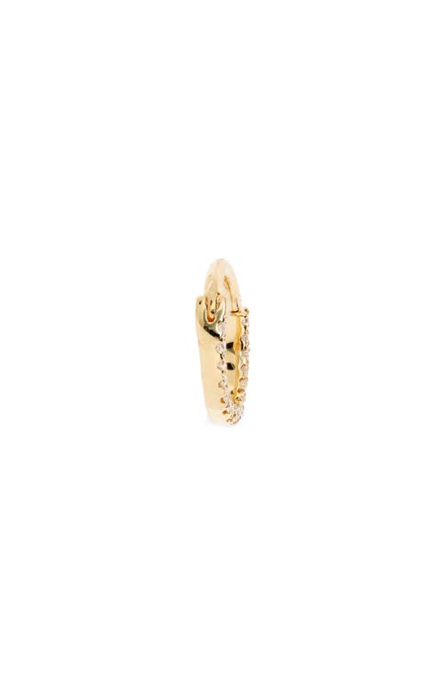 MARIA TASH MARIA TASH 16-GAUGE DIAMOND FRONT ETERNITY CLICKER EARRING