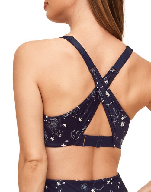 Adore Me Ariza Medium-impact Sports Bra In Novelty Blue